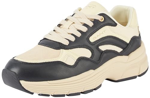 GANT FOOTWEAR Damen NEUWILL Sneaker, beige/Black, 38 EU von GANT FOOTWEAR