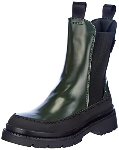 GANT FOOTWEAR Damen Prepnovo Boot Chelsea-Stiefel, Tartan Green/Black, 38 EU von GANT