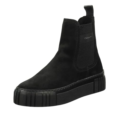 GANT FOOTWEAR Damen SNOWMONT Chelsea-Stiefel, Black, 39 EU von GANT
