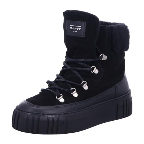 GANT FOOTWEAR Damen SNOWMONT Stiefelette, Black, 37 EU von GANT FOOTWEAR