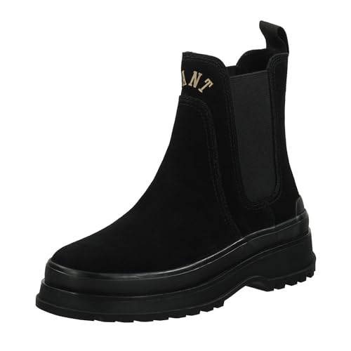 GANT FOOTWEAR Damen WINTLY Chelsea-Stiefel, Black, 41 EU von GANT
