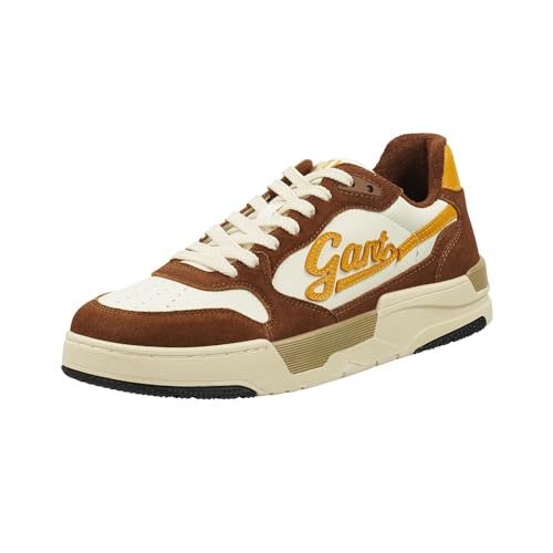 GANT FOOTWEAR Herren BROOKPAL Sneaker, Chestnut/White, 41 EU von GANT FOOTWEAR