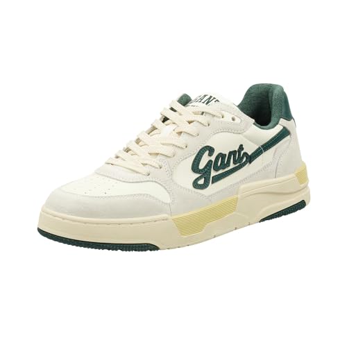 GANT FOOTWEAR Herren BROOKPAL Sneaker, White/Green, 45 EU von GANT FOOTWEAR