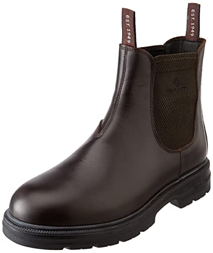 GANT FOOTWEAR Herren Gretty Chelsea Stiefel, Dunkelbraun, 41 EU von GANT FOOTWEAR