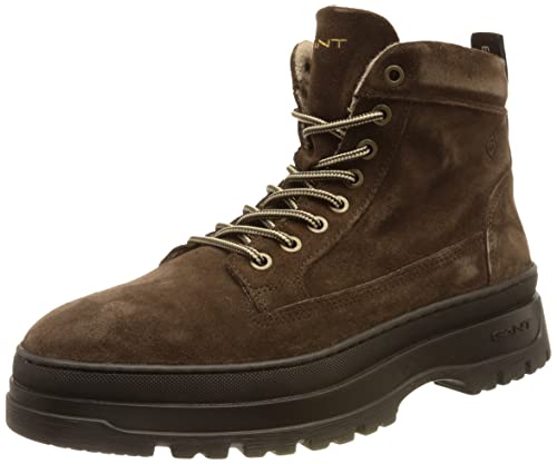 GANT FOOTWEAR Herren Grip Halblange Stiefel, Dunkelbraun, 43 EU von GANT FOOTWEAR