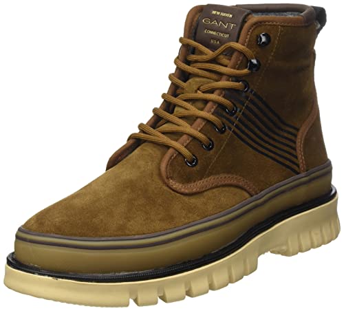 GANT FOOTWEAR Herren Nebrada Mid Lace Boot Stiefelette, Tobacco Brown, 41 EU von GANT