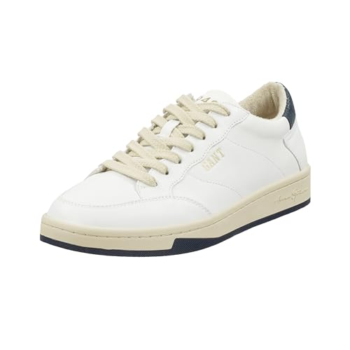 GANT FOOTWEAR Herren PREPUS Sneaker, White/dk.Blue, 42 EU von GANT FOOTWEAR