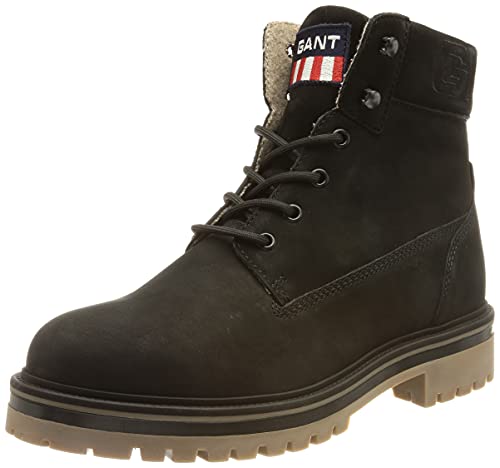 GANT FOOTWEAR Herren Palrock Mid Boot Stiefelette, Black, 41 EU von GANT