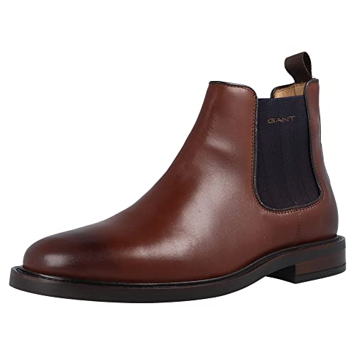 GANT FOOTWEAR Herren ST Akron Chelsea-Stiefel, Cognac, 44 EU von GANT