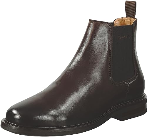 GANT FOOTWEAR Herren ST FAIRKON Chelsea-Stiefel, Dark Brown, 43 EU von GANT FOOTWEAR