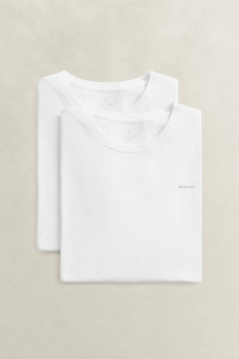 GANT - 2er-Pack Rundhals-T-Shirts white - Gr. - XL von GANT