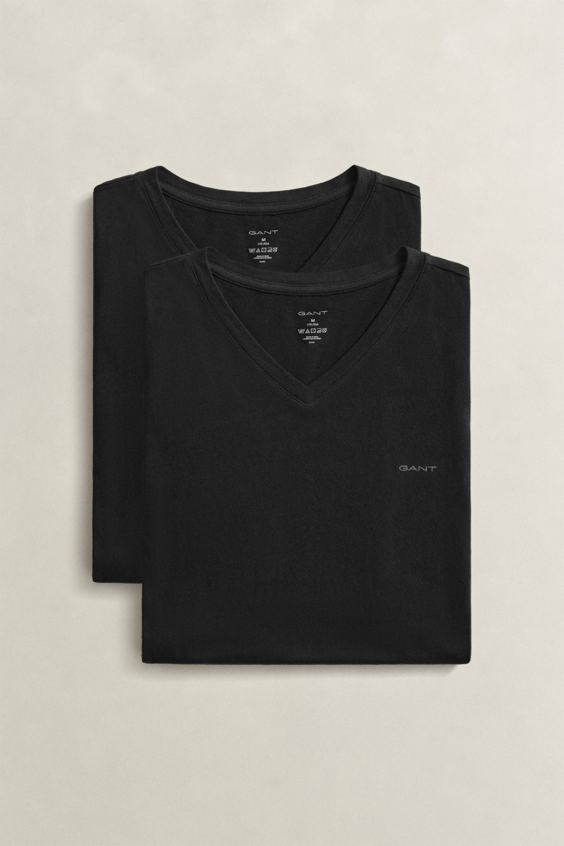 GANT - 2er-Pack V-Neck T-Shirts black - Gr. - XXXL von GANT