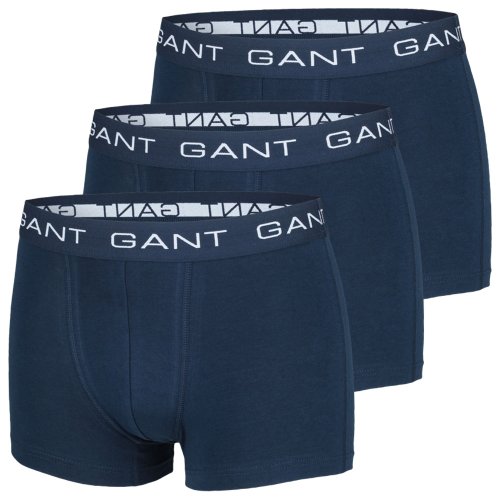 GANT 3er PackHerren Boxershorts, Trunks, Navy (4 (S), navy) von GANT