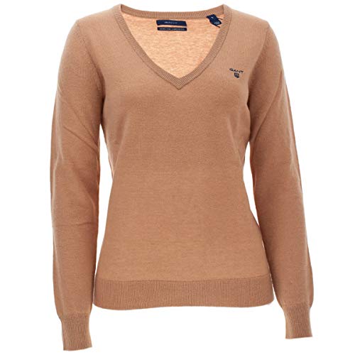 GANT Accessoires Bekleidung MD. Extrafine Lambswool V-Neck 4800502 248 beige 799609 von GANT