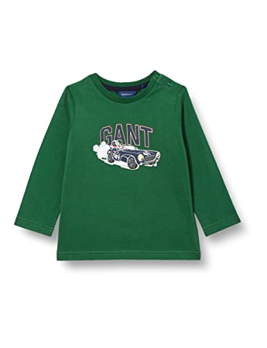 GANT Baby-Jungen D1. Driving Dog LS T-Shirt Hemd, Forest Green, 74 von GANT