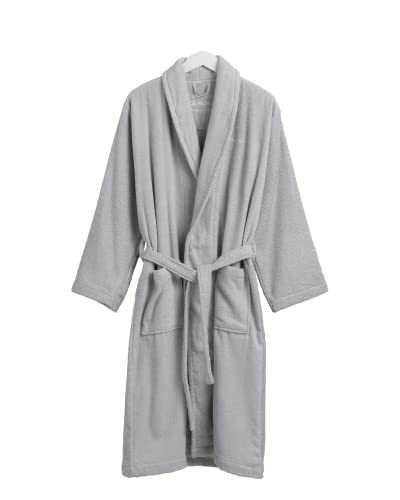 GANT Bademantel Farbe Light Grey Größe L Uni Einfarbig von GANT