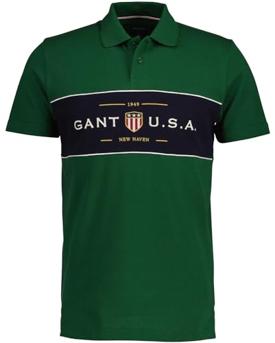 GANT Banner Shield Piqué-Poloshirt Grün M von GANT