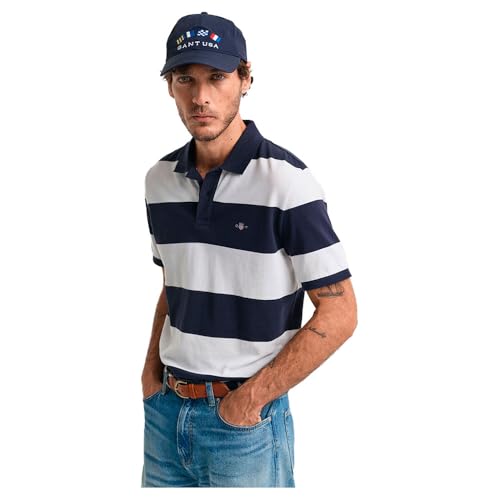 GANT Block Stripe Short Sleeve Polo S von GANT