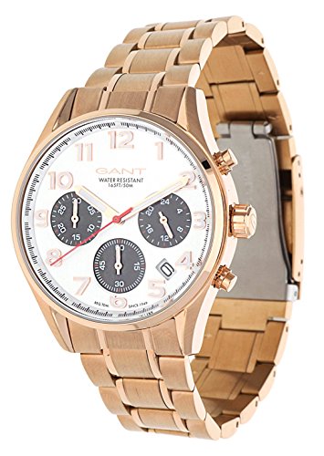GANT TIME Damen Analog Quarz Uhr mit Edelstahl Armband GT008003 von GANT