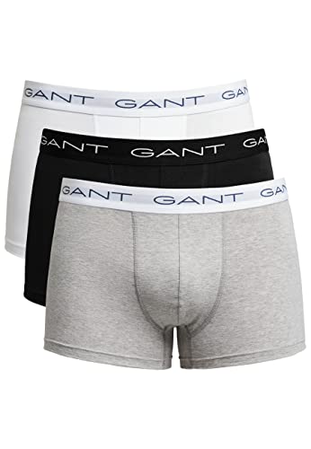 GANT Boxershorts Logoschriftzug 3er Pack weiß/grau/schwarz von GANT