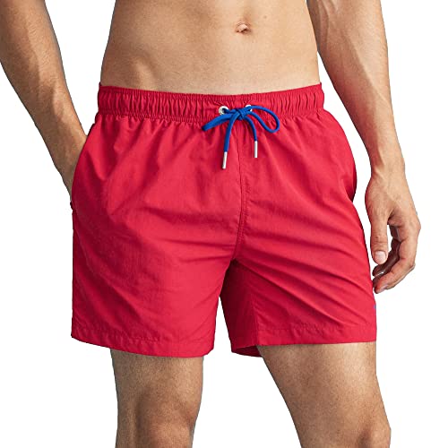 GANT Classic Fit Badeshorts - Bright RED - XL von GANT