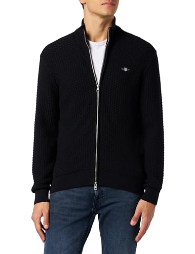 GANT Cotton Texture Zip Cardigan von GANT