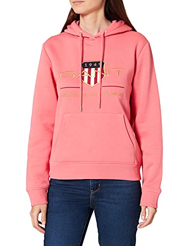 GANT Damen Archive Shield Sweat Hoodie Kapuzenpullover, Blush PINK, 3XL von GANT