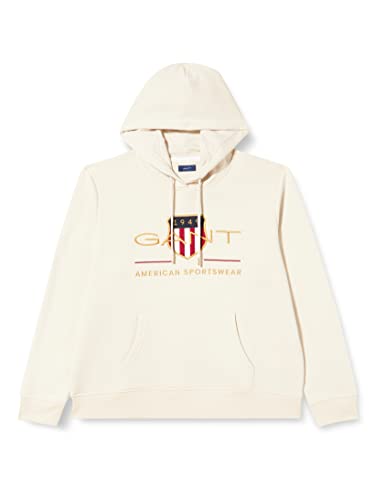 GANT Damen Archive Shield Sweat Hoodie Kapuzenpullover, Putty, XXL von GANT