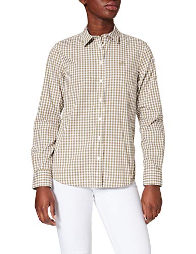 GANT Damen Broadcloth Gingham Shirt Bluse, Aloe Green, 34 von GANT