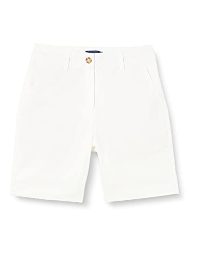 GANT Damen Chino Klassische Shorts, Eggshell, 36 von GANT