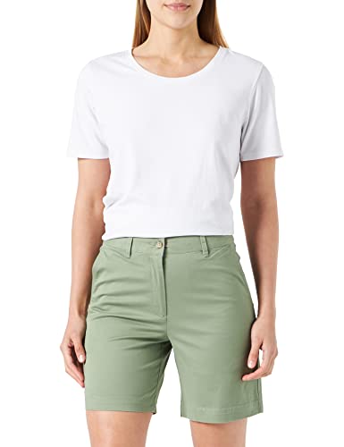 GANT Damen Chino Klassische Shorts, Oil Green, 50 von GANT