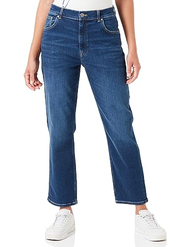 GANT Damen Cropped Slim Jeans, Dark Blue Broken IN, 26 von GANT