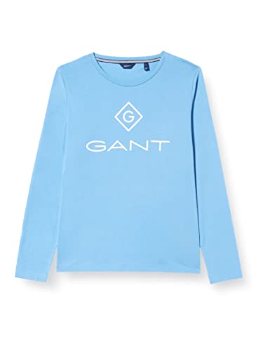 GANT Damen D1 Lock UP LS T-Shirt, Azure Blue, S von GANT