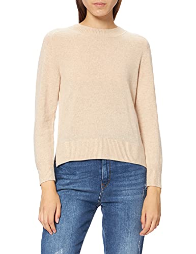 GANT Damen D1. Cashmere C-Neck Pullover, Light BEIGE Melange, S von GANT