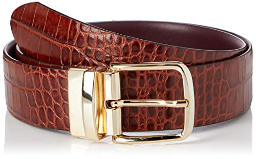 GANT Damen D1. Croco Reversible Belt Gürtel, Clay Brown, 95cm / 38W von GANT