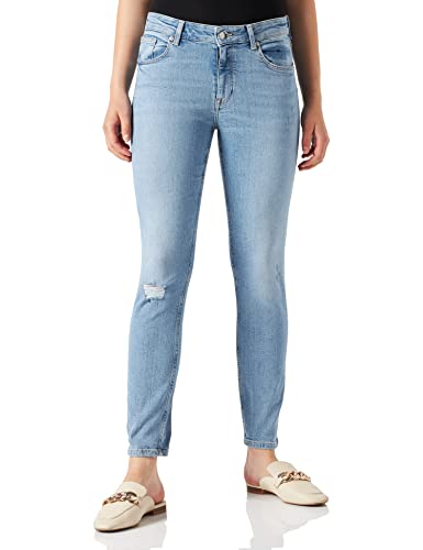 GANT Damen D1. FARLA Cropped Jeans Freizeithose, SEMI Light Blue Broken IN, 28 von GANT