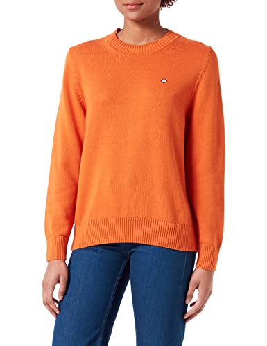 GANT Damen D1. ICON G Cotton C-Neck Baumwollpullover MIT Rundhalsausschnitt, Pumpkin ORANGE, L von GANT