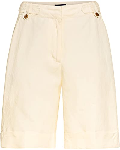 GANT Damen D1. Linen Blend Long Klassische Shorts, Cream, 34 GANT Damen D1. Linen Blend Long Klassische Shorts, Cream, 34 von GANT