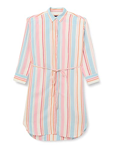 GANT Damen D1. Multistripe Shirt Dress Kleid, Multicolor, 36 von GANT