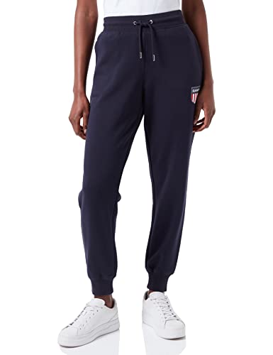 GANT Damen D1. Retro Sheild Pants Freizeithose, Evening Blue, L von GANT