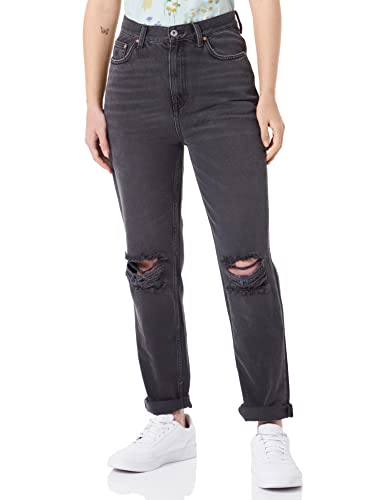 GANT Damen D1. Straight HW Cropped Jeans Freizeithose, Black Vintage, 25 von GANT