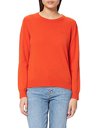 GANT Damen D1. Superfine Lambswool C-Neck Pullover, Pumpkin ORANGE, XXL von GANT