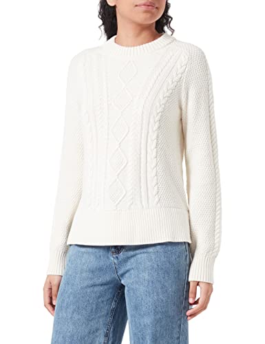 GANT Damen D2. Cable C-Neck Pullover, Cream, XS von GANT