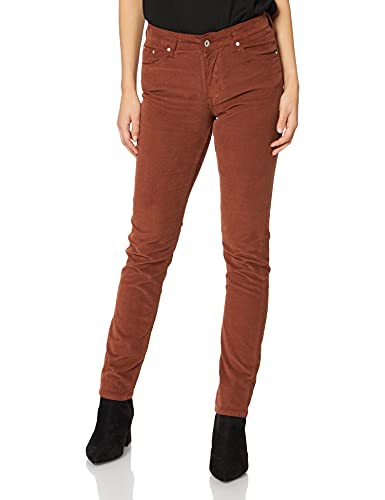 GANT Damen D2. FARLA Cord Jeans Freizeithose, Chocolate Brown, 34W / 32L von GANT