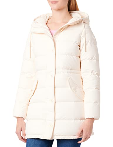 GANT Damen D2. Long DOWN Jacket, Cream, M von GANT