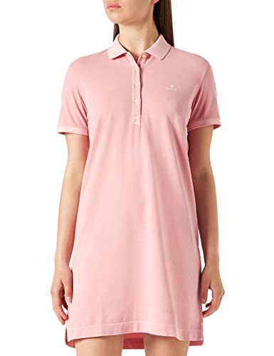 GANT Damen Sunfaded SS Polo Pique Dress Kleid, Blushing PINK, L von GANT