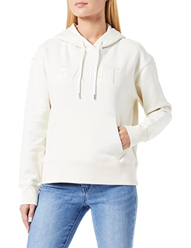 GANT Damen D2. Tonal Hoodie Kapuzenpullover, Cream, XS von GANT