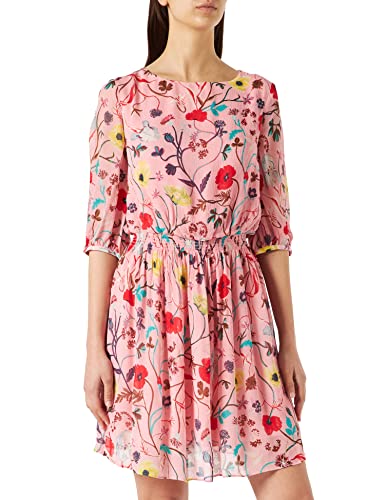 GANT Damen D2. WILD FLORAL Boatneck Dress Kleid, Blushing PINK, 40 von GANT
