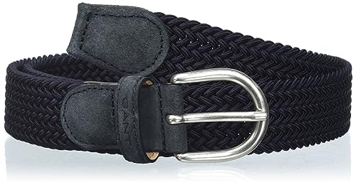 GANT Damen Elastic Braid Belt ELASTISCHER FLECHTGÜRTEL, Marine, Einheitsgröße von GANT