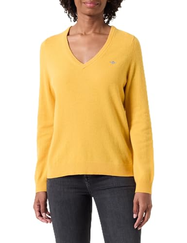GANT Damen Extrafine Lambswool V-Neck Pullover, Faded Sunset, 42 GANT Damen Extrafine Lambswool V-Neck Pullover, Faded Sunset, 42 von GANT